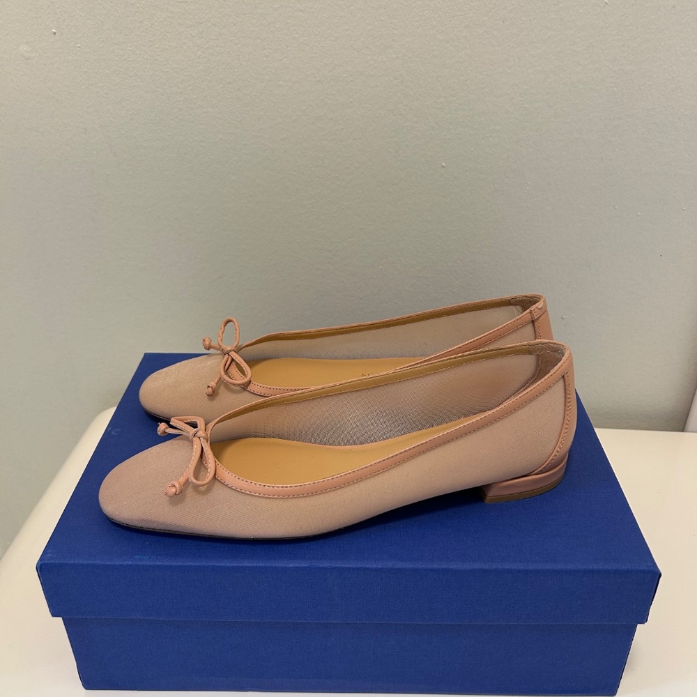 New Stuart Weitzman Women’s Arabella Mesh Ballet Flat US 6.5 B NIB - Picture 6 of 16